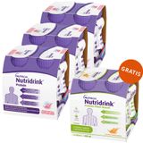 Zestaw Nutridrink Protein, preparat odżywczy, rześki smak czerwonych owoców, 12 x 125 ml + smak dyni z marchewką i imbirem, 4 x 200 ml gratis - miniaturka zdjęcia produktu