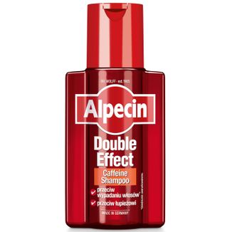 Alpecin Double Efect, szampon z kofeiną przeciw wypadaniu włosów i przeciw łupieżowi, 200 ml - zdjęcie produktu