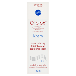 Oliprox, krem do stosowania w łojotokowym zapaleniu skóry głowy i ciała, 40 ml - zdjęcie produktu