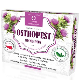 Ostropest 80 mg Plus, 60 tabletek - zdjęcie produktu