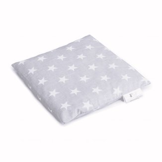 Bocioland, termofor z pestek wiśni, 20 cm x 20 cm, gwiazdki szare, 1 sztuka USZKODZONE OPAKOWANIE - zdjęcie produktu