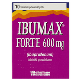 Ibumax Forte 600 mg, 10 tabletek powlekanych - miniaturka zdjęcia produktu
