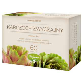 Tylko Natura Karczoch zwyczajny, 60 kapsułek USZKODZONE OPAKOWANIE - zdjęcie produktu