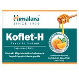 Himalaya Koflet-H, smak pomarańczowy, 12 pastylek do ssania - miniaturka zdjęcia produktu