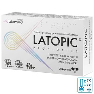 Latopic Probiotics, 30 kapsułek USZKODZONE OPAKOWANIE Latopic Probiotics, 30 kapsułek USZKODZONE OPAKOWANIE - zdjęcie produktu