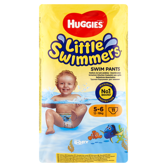 Huggies Little Swimmers, majteczki, do pływania, Gdzie jest Dory, rozmiar 5-6, 12-18 kg, 11 sztuk - zdjęcie produktu