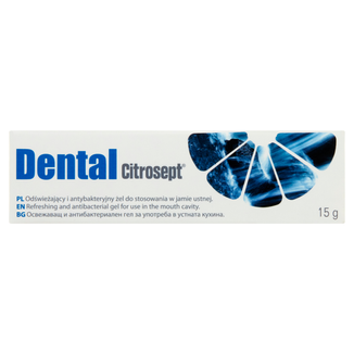 Citrosept Dental, odświeżający, antybakteryjny żel do stosowania w jamie ustnej, 15 g - zdjęcie produktu