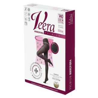 Veera Premium, rajstopy uciskowe z mikrofibrą, 140 den, rozmiar 5, melanż - zdjęcie produktu