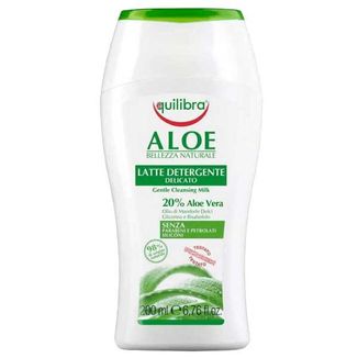Equilibra Aloe, łagodne mleczko do oczyszczania twarzy, aloesowe, 200 ml - zdjęcie produktu