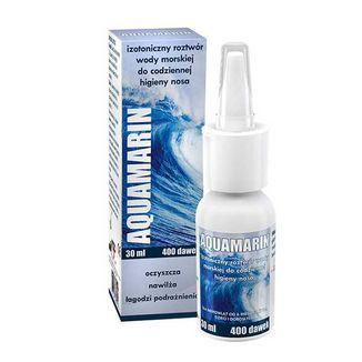 Aquamarin, izotoniczny roztwór wody morskiej do nosa, 30 ml - zdjęcie produktu