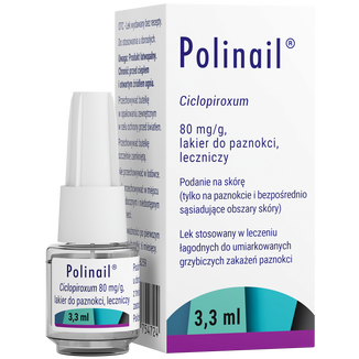 Polinail 80 mg/g, lakier do paznokci, leczniczy, 3,3 ml - zdjęcie produktu