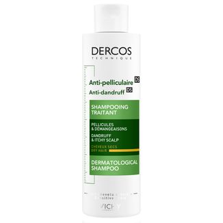 Vichy Dercos Anti Dandruff DS, szampon przeciwłupieżowy, włosy suche, 200 ml - zdjęcie produktu