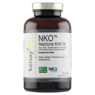 Kenay, NKO Neptun Krill Oil, olej z kryla, 300 kapsułek - zdjęcie produktu
