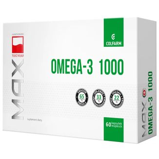 Colfarm Max Omega-3 1000, 60 kapsułek - zdjęcie produktu