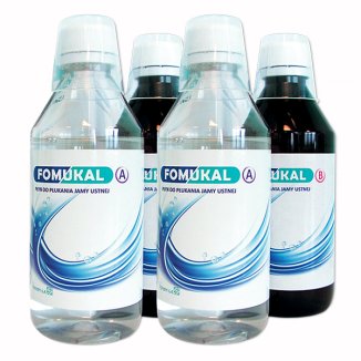 Fomukal, płyn do płukania jamy ustnej, 2 x 225 ml + 2 x 225 ml - zdjęcie produktu