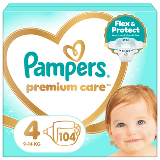 Pampers Premium Care 4 (9-15 kg), pieluchy, 104 sztuki - zdjęcie produktu