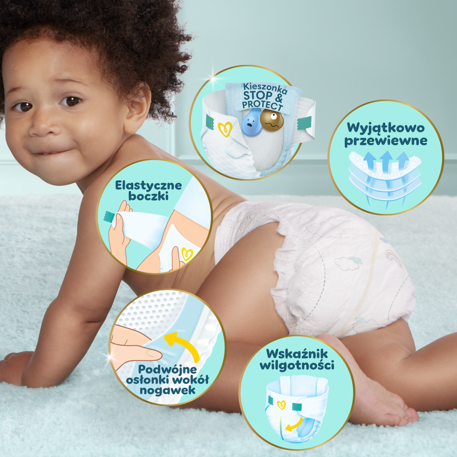 Pampers Premium Care (9-15 kg), pieluchy, 104 sztuki cena Gemini