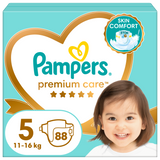 Pampers Premium Care, pieluchy rozmiar 5, 11-16 kg, 88 sztuk - miniaturka zdjęcia produktu