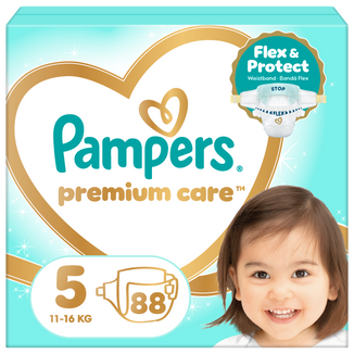 Pampers Premium Care 5 (11-16 kg), pieluchy, 88 sztuk - zdjęcie produktu