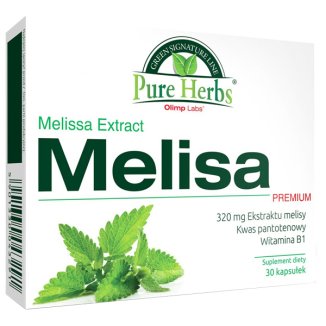 Olimp Pure Herbs Melisa Premium, 30 kapsułek - zdjęcie produktu