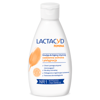Lactacyd Femina, emulsja do higieny intymnej, 200 ml - zdjęcie produktu