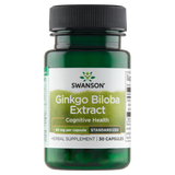 Swanson Ginkgo Biloba 60 mg, 30 kapsułek - miniaturka zdjęcia produktu