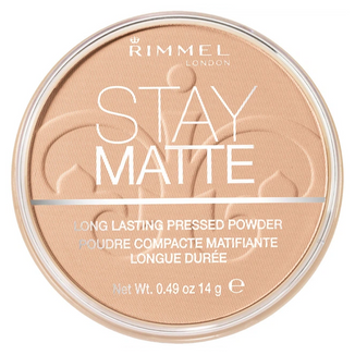 Rimmel Stay Matte, puder matujący, 005 Silky Beige, 14 g - zdjęcie produktu