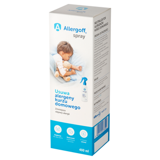 Allergoff, neutralizator alergenów kurzu domowego, spray, 400 ml - zdjęcie produktu