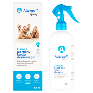Allergoff, neutralizator alergenów kurzu domowego, spray, 400 ml - zdjęcie produktu