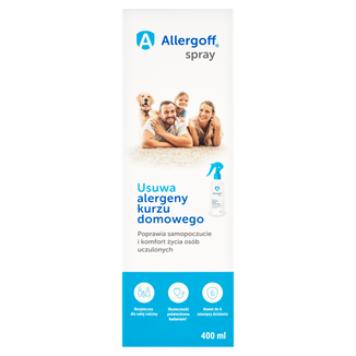 Allergoff, neutralizator alergenów kurzu domowego, spray, 400 ml - zdjęcie produktu