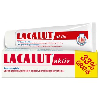 Lacalut Aktiv, pasta do zębów, 100 ml USZKODZONE OPAKOWANIE - zdjęcie produktu