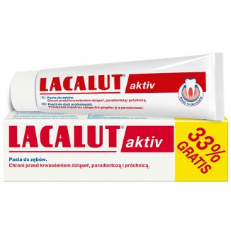 Lacalut Aktiv, pasta do zębów, 100 ml - zdjęcie produktu