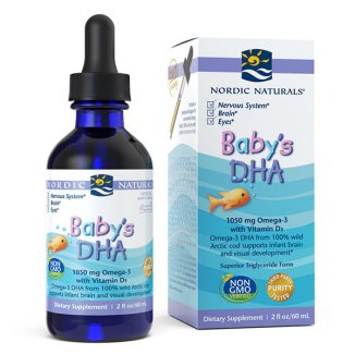 Nordic Naturals Baby's DHA, Omega-3 z witaminą D3, 60 ml - zdjęcie produktu