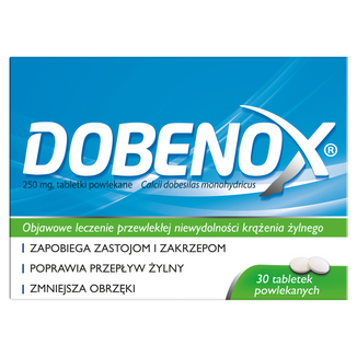 Dobenox 250 mg, 30 tabletek powlekanych - zdjęcie produktu