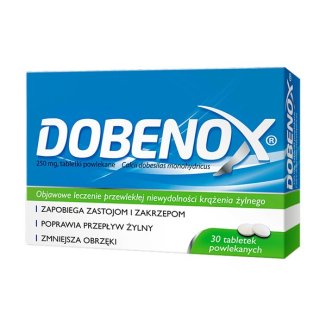 Dobenox 250 mg, 30 tabletek powlekanych - zdjęcie produktu