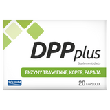 DPP Plus, enzymy trawienne, koper, papaja, 20 kapsułek - miniaturka zdjęcia produktu