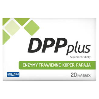 DPP Plus, enzymy trawienne, koper, papaja, 20 kapsułek - zdjęcie produktu