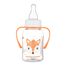 Canpol Babies, butelka wąska z uchwytem, Cute Animals, 11/823, pomarańczowa, od 3 miesiąca, 120 ml - miniaturka 2 zdjęcia produktu