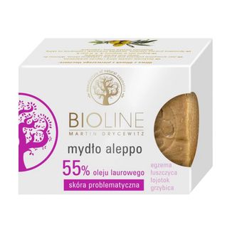 Bioline, mydło Aleppo 55% oleju laurowego, 200 g - zdjęcie produktu