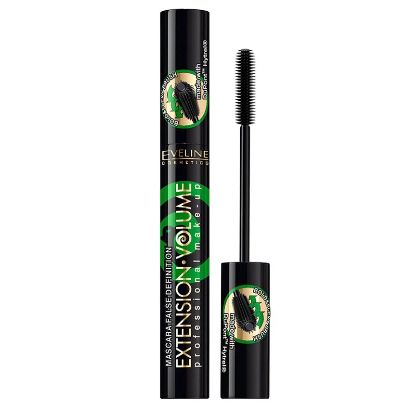 Nieznana Eveline Cosmetics Extension Volume, tusz do rzęs, wydłużająco-podkręcający, czarny, 10 ml