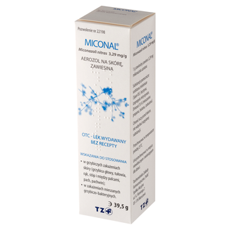 Miconal 3,29 mg/ g, aerozol na skórę, zawiesina, 39,5 g - zdjęcie produktu