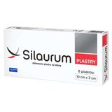 Silaurum, silikonowe plastry na blizny, 10 cm x 3 cm, 6 sztuk USZKODZONE OPAKOWANIE - miniaturka zdjęcia produktu
