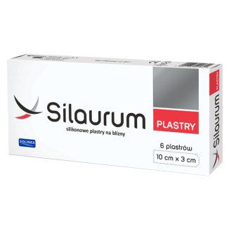 Silaurum, silikonowe plastry na blizny 10 cm x 3 cm, 6 sztuk - zdjęcie produktu