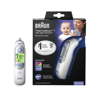 Braun ThermoScan 7 IRT6520, termometr do ucha z Age Precision USZKODZONE OPAKOWANIE - zdjęcie produktu
