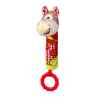 BabyOno, zabawka piszcząca z gryzakiem, roześmiany konik, 1 sztuka - zdjęcie produktu