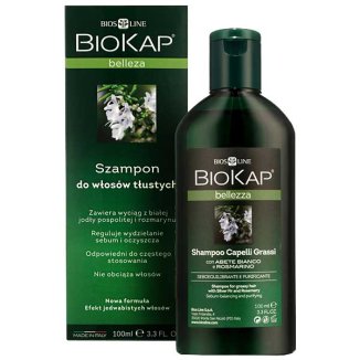 Biokap Bellezza, szampon do włosów tłustych, 100 ml - zdjęcie produktu