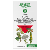 Ziołowa Tradycja Syrop z lipy, bzu czarnego, wierzby i dziewanny, 125 g - miniaturka zdjęcia produktu