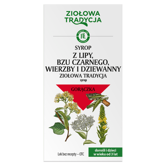 Ziołowa Tradycja Syrop z lipy, bzu czarnego, wierzby i dziewanny, 125 g - zdjęcie produktu