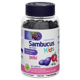 Sambucus Kids Żelki, smak malinowy, 60 sztuk - miniaturka zdjęcia produktu