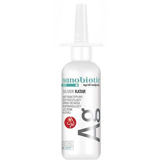 Nanobiotic Med Silver Katar, spray do nosa, 30 ml USZKODZONE OPAKOWANIE - zdjęcie produktu